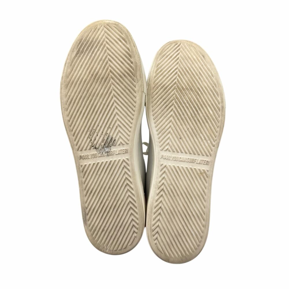 P448 Thea Two Tone White Leather Neon Snakeskin Heel Chunky Streetwear Sneakers - Picture 10 of 10